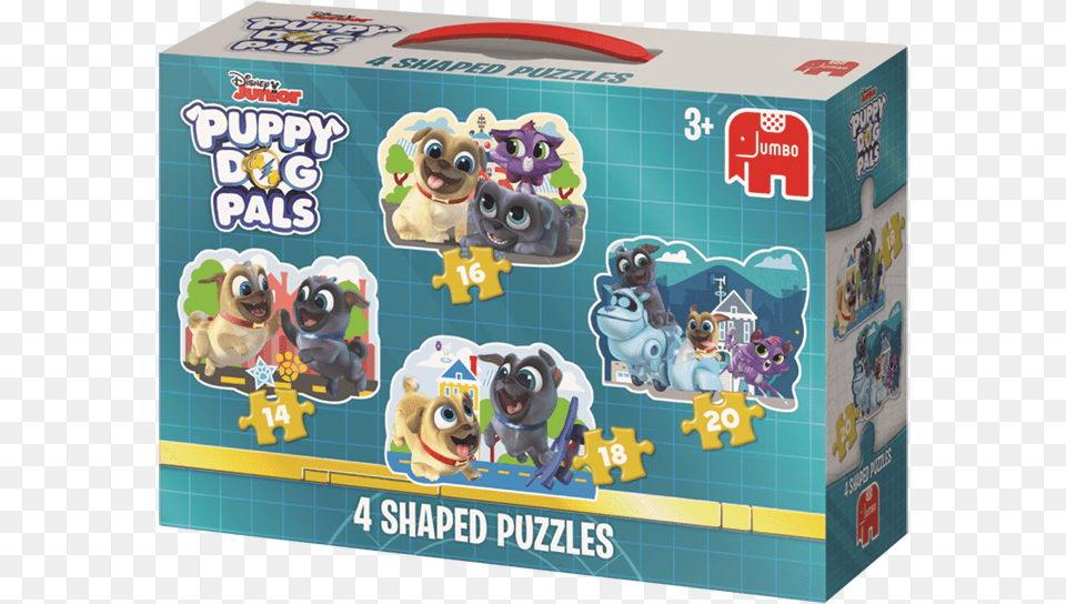 Jumbo Puppy Dog Pals 4 In 1 Shaped Puzzles Jigsaw, Animal, Canine, Game, Mammal Png Image