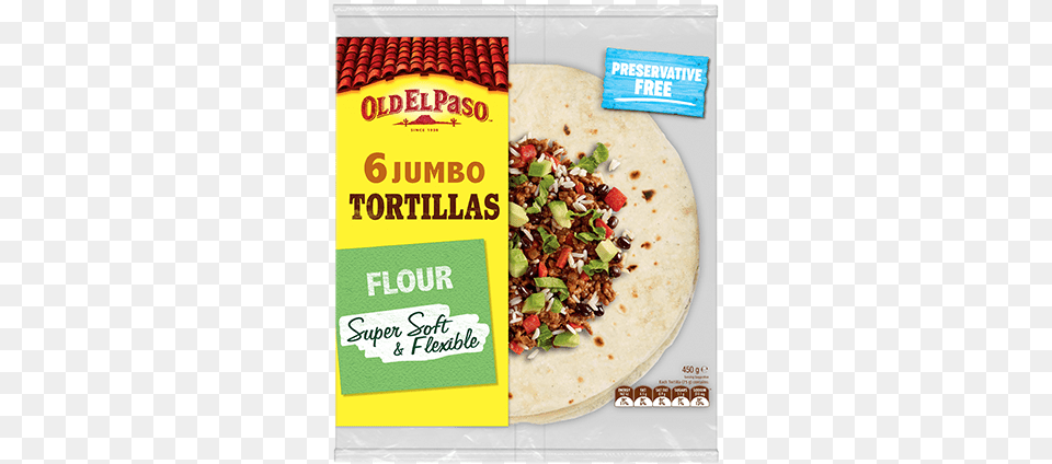 Jumbo Beef Burritos Tortilla Asda, Food, Bread Png