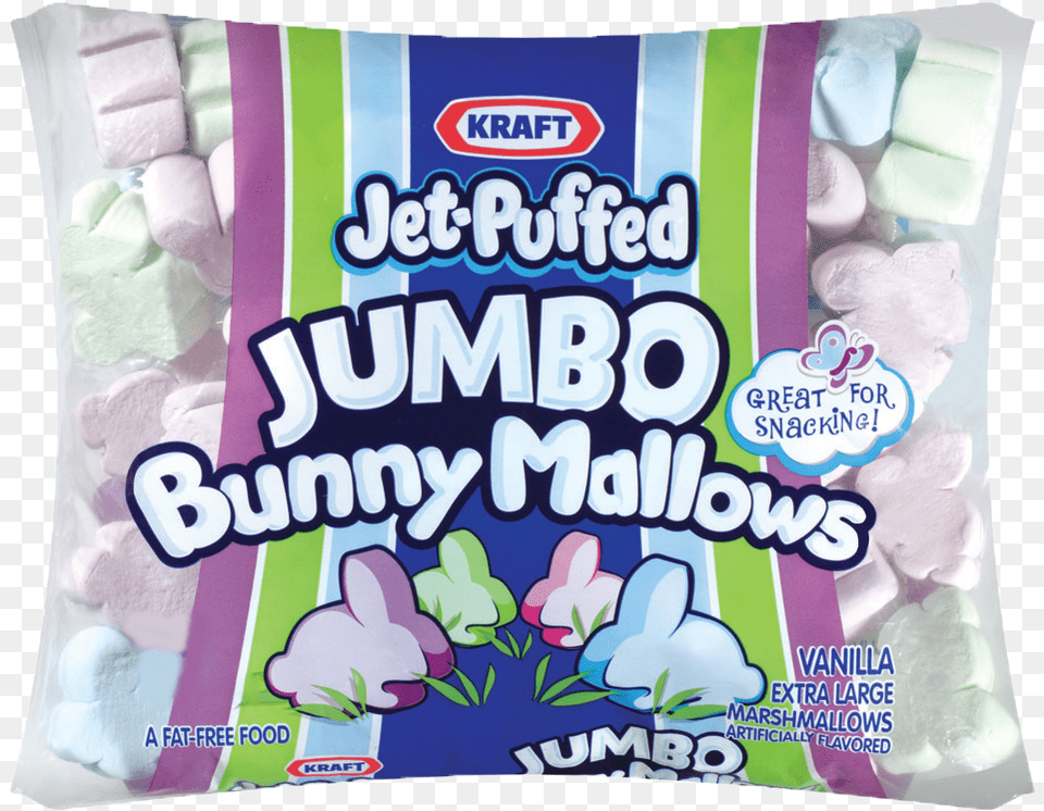 Jumbo Bunnymallows Jet Puffed Marshmallows, Food, Sweets, Gum Free Transparent Png