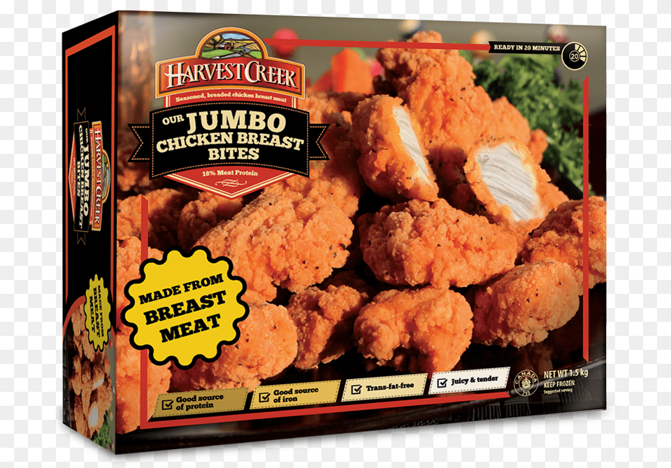 Jumbo Chicken Breast Bites Chicken Breast Bites Costco, Food, Fried Chicken, Nuggets Free Transparent Png