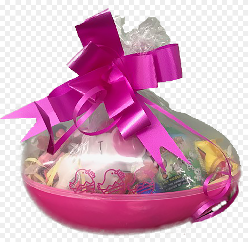 Jumbo Easter Basket For Girls Pink Container Shrink Gift Basket, Birthday Cake, Cake, Cream, Dessert Png