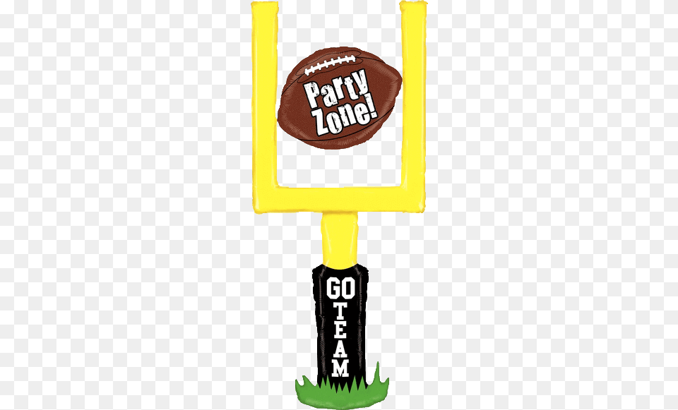 Jumbo Football Goal Post Balloon 29quot Party Zone Football Shaped Balloon Mylar Balloons, American Football, American Football (ball), Ball, Sport Free Transparent Png