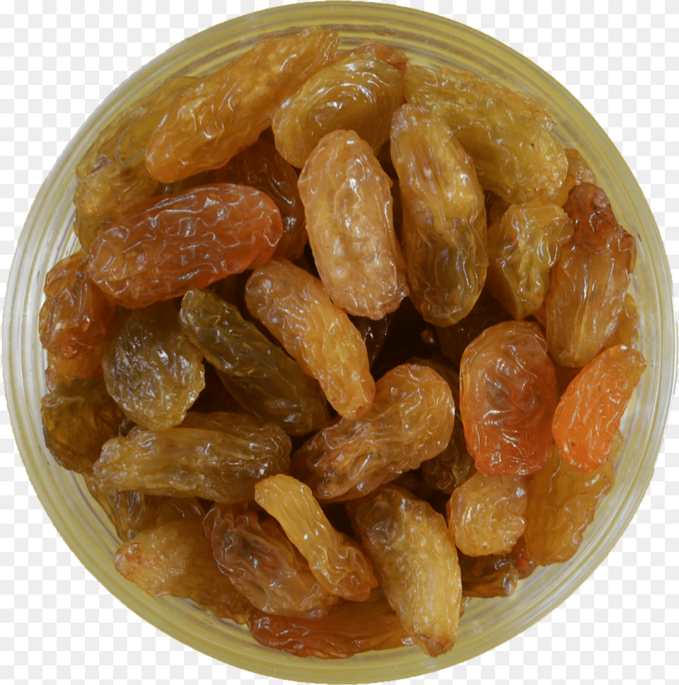 Jumbo Golden Raisins Seedless Fruit, Plate Free Png Download