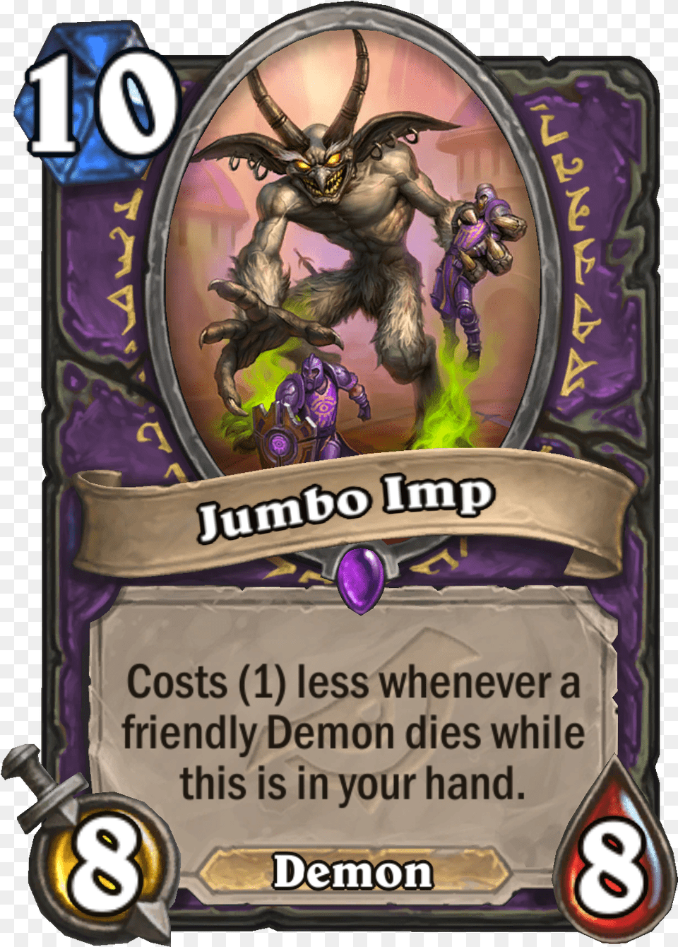 Jumbo Imp Hearthstone Rise Of Shadows Card Reveal Live Hearthstone Witchwood Hunter Legendary, Book, Comics, Publication, Person Free Png