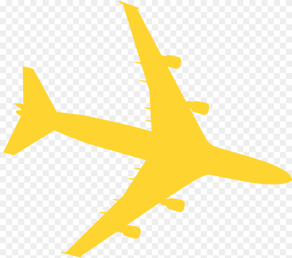 Jumbo Jet Silhouette, Aircraft, Transportation, Vehicle, Airplane Free Png Download
