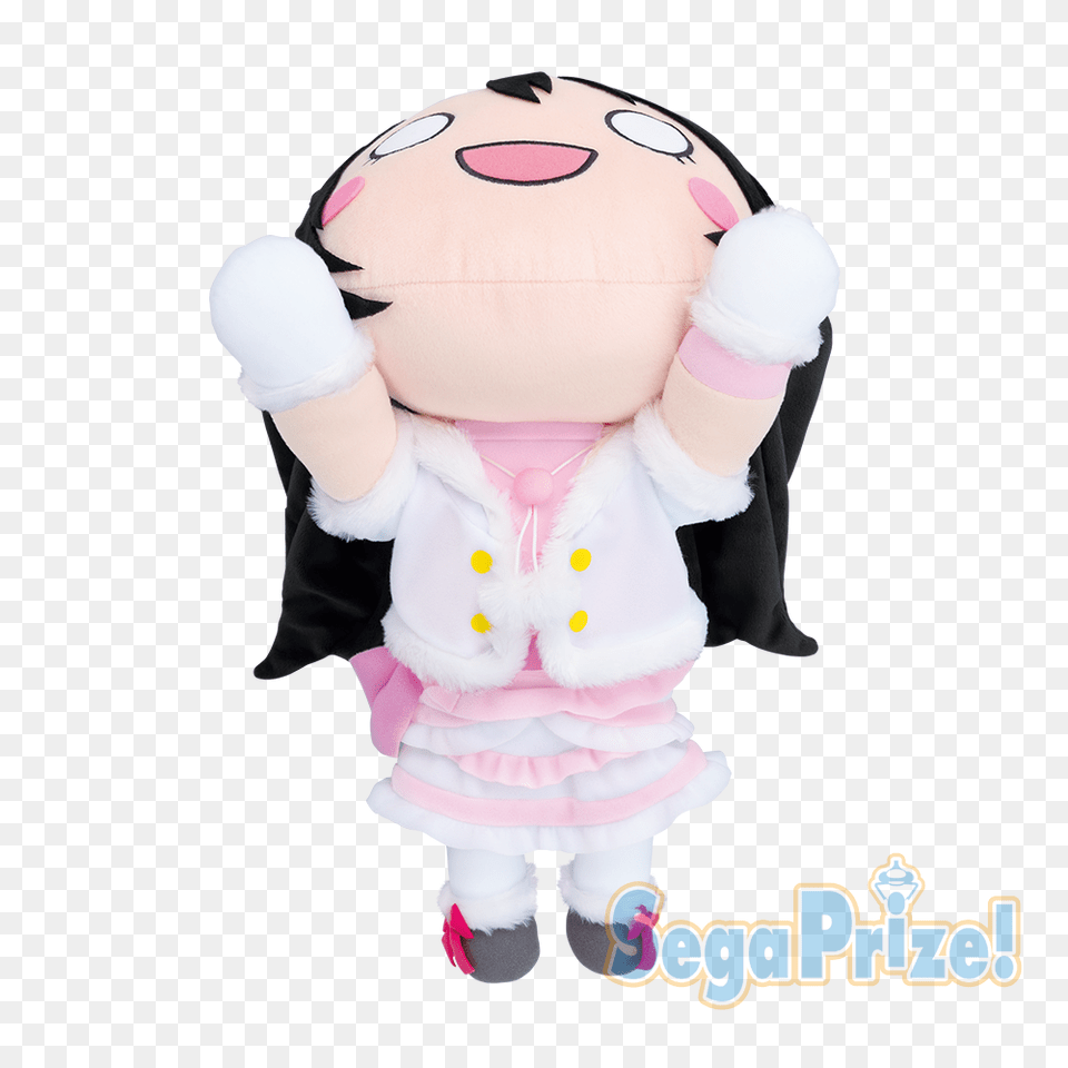 Jumbo Nesoberi Plush Yazawa Nico Snow Halation, Baby, Person, Toy, Doll Png