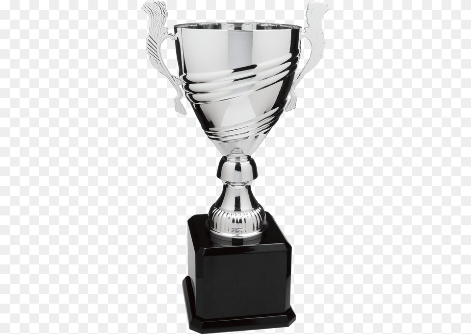 Jumbo Silver Metal Cup Trophy On A Black Royal Piano Trophy Png Image