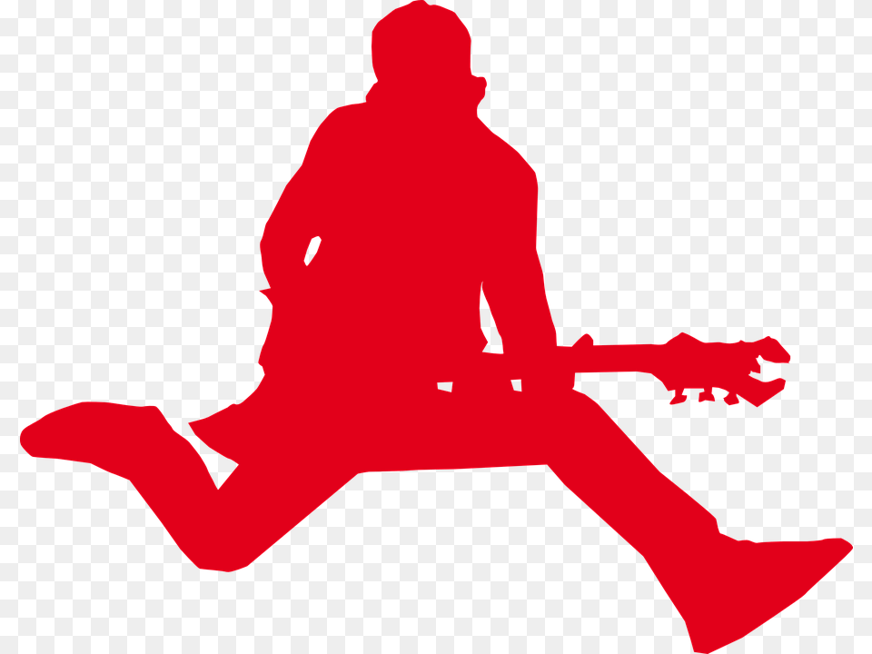Jump Clipart Star, Guitar, Musical Instrument, Person, Concert Free Png Download