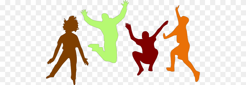 Jump Cliparts, Back, Body Part, Person, Dancing Free Png Download