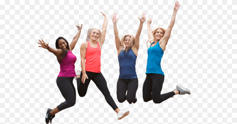 Jump Cutout Group Jumping, Adult, Person, Woman, Female Free Png Download