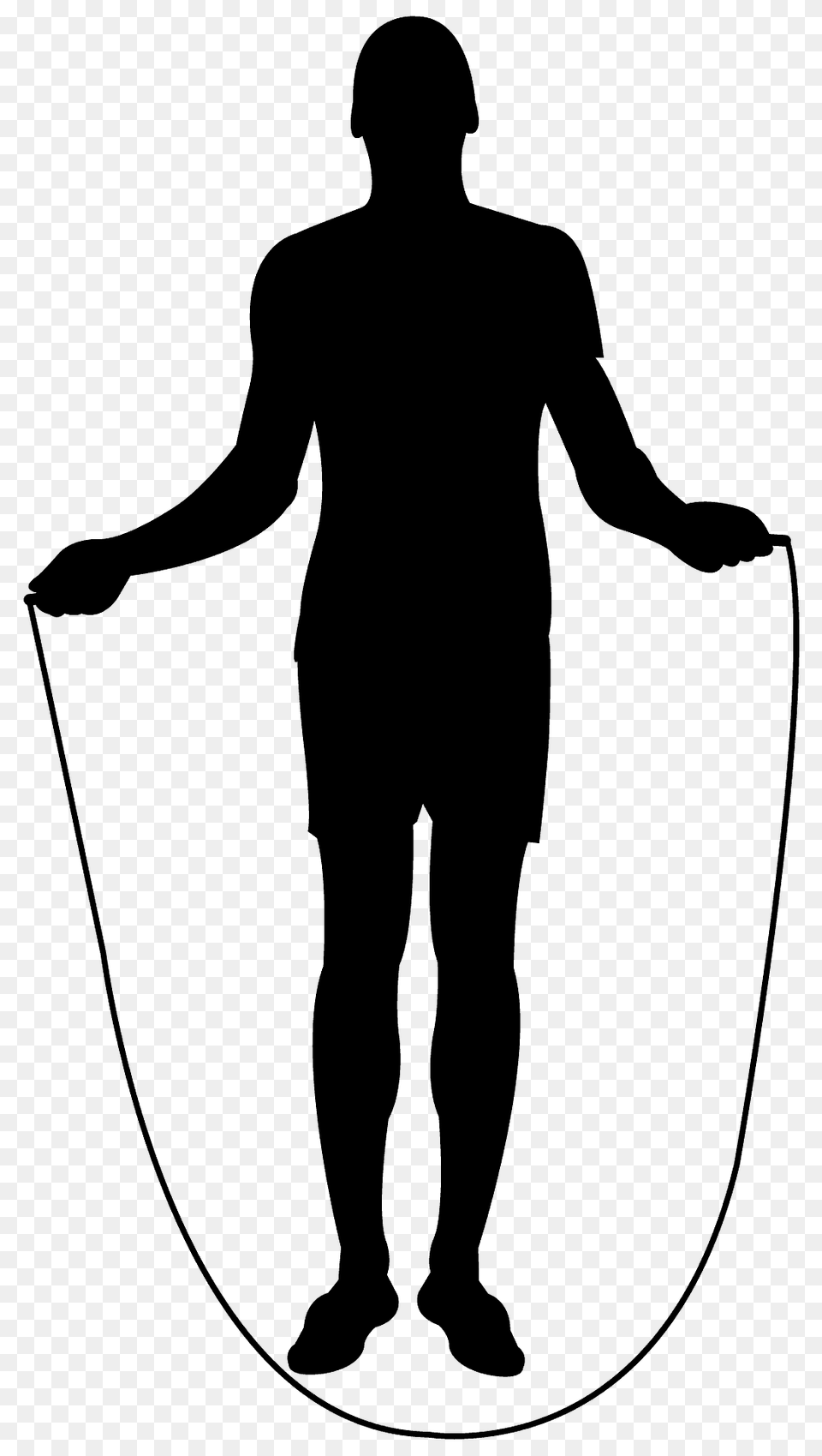 Jump Rope Silhouette, Adult, Male, Man, Person Free Png