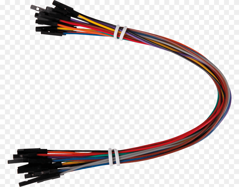 Jumper Cable 40 Pin Mm Ff Fm 25 Cm Joy It Rb Raspberry Pi Pin Kabel, Wire, Bow, Weapon Free Transparent Png