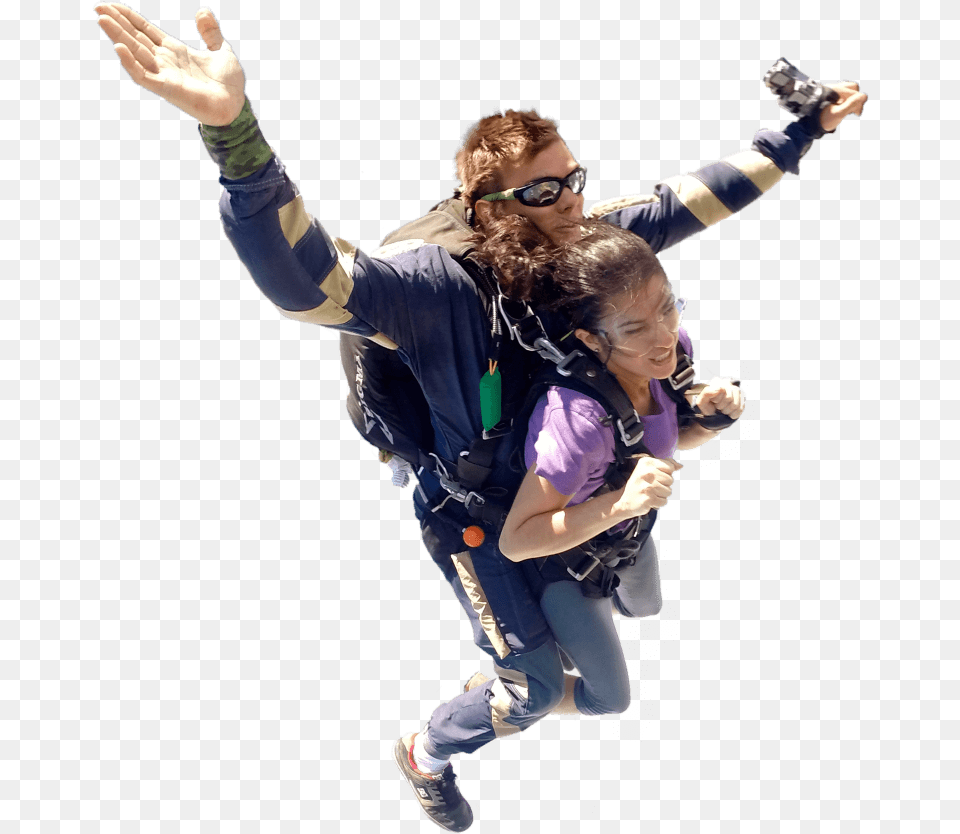 Jumper Compacto Tandem Skydiving, Leisure Activities, Person, Dancing, Female Free Transparent Png