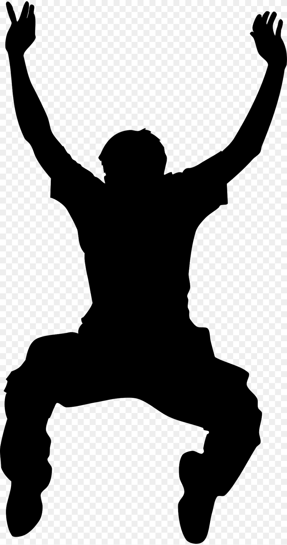 Jumper Silhouette, Adult, Male, Man, Person Free Png