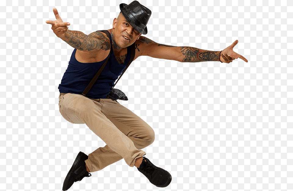 Jumping, Tattoo, Body Part, Skin, Person Free Png Download