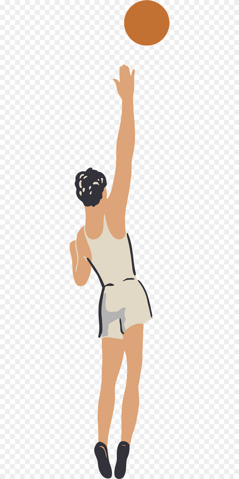 Jumping Basketball Player Clipart, Clothing, Shorts, Person, Footwear Png