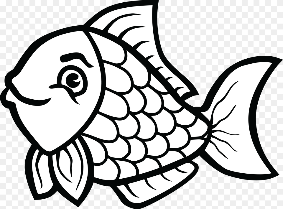 Jumping Bass Fish Clip Art, Stencil, Animal, Sea Life, Shark Free Png Download