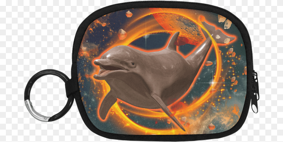 Jumping Dolphin Coin Purse Dolphin On Fire, Accessories, Animal, Mammal, Sea Life Free Png