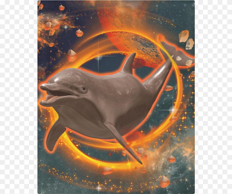 Jumping Dolphin Duvet Cover 86 X70 Dolphin On Fire, Animal, Mammal, Sea Life, Fish Png