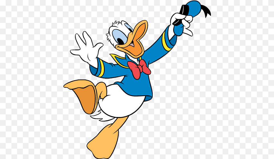 Jumping For Joy Animation Donald Duck Clipart Nulvyn, Cartoon, Person Free Png Download