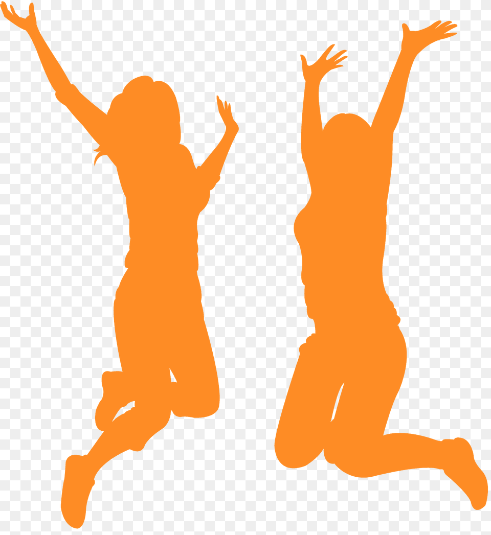 Jumping Girls Silhouette, Dancing, Leisure Activities, Person, Sport Free Transparent Png