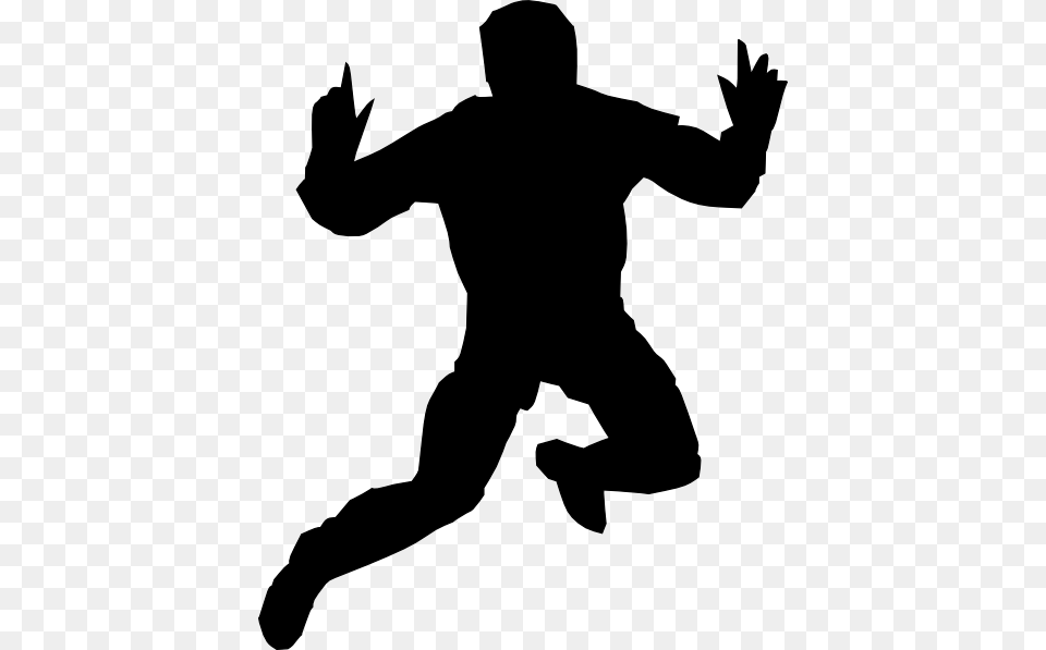 Jumping High Clip Art Vector, Silhouette, Adult, Male, Man Free Png