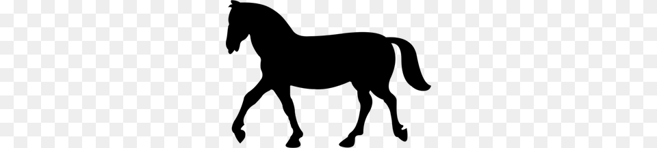 Jumping Horse Clip Art Silhouette, Gray Png Image