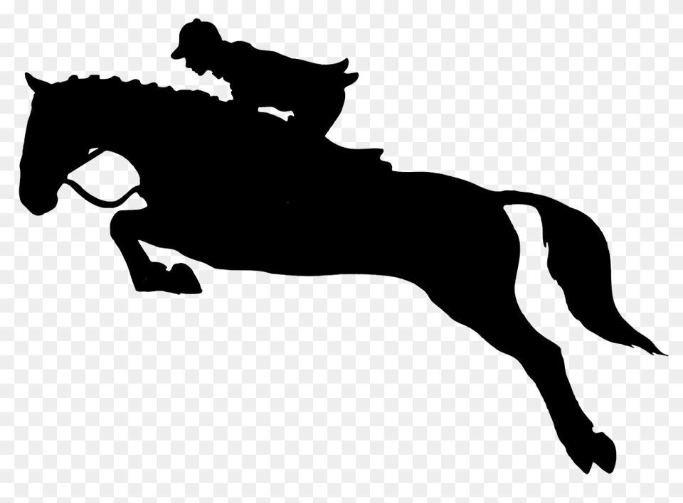 Jumping Horse Silhouette Clipart Cliparthut Clipart Sewing, Adult, Male, Man, Person Png Image