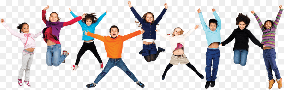 Jumping Kids Clipart, Clothing, Pants, Jeans, Girl Free Png Download