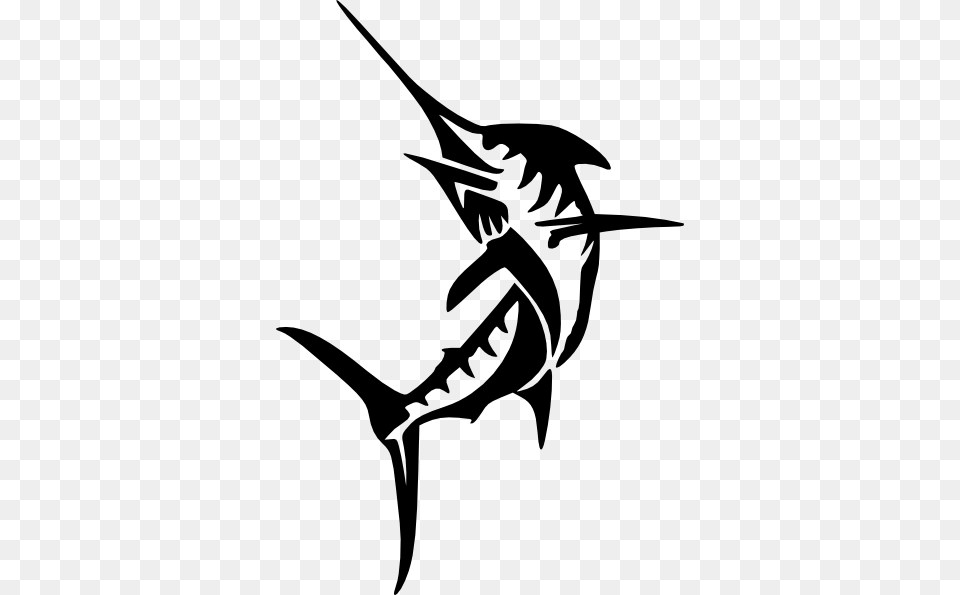 Jumping Marlin Cliparts, Gray Free Png Download