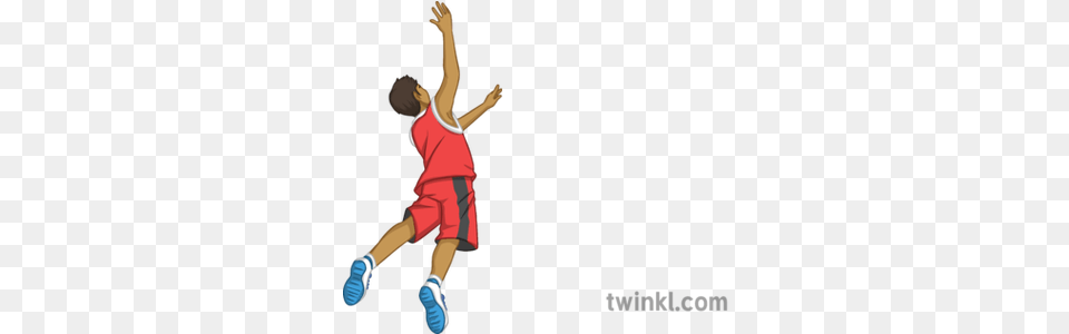 Jumping No Ball Ks3 Ks4 Illustration Basketball Player Shooting No Ball, Person, Dancing, Leisure Activities, Head Free Png Download