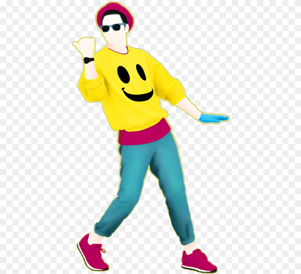 Jumping Silhouette Happy Just Dance, Person, Accessories, Sunglasses, Face Png Image