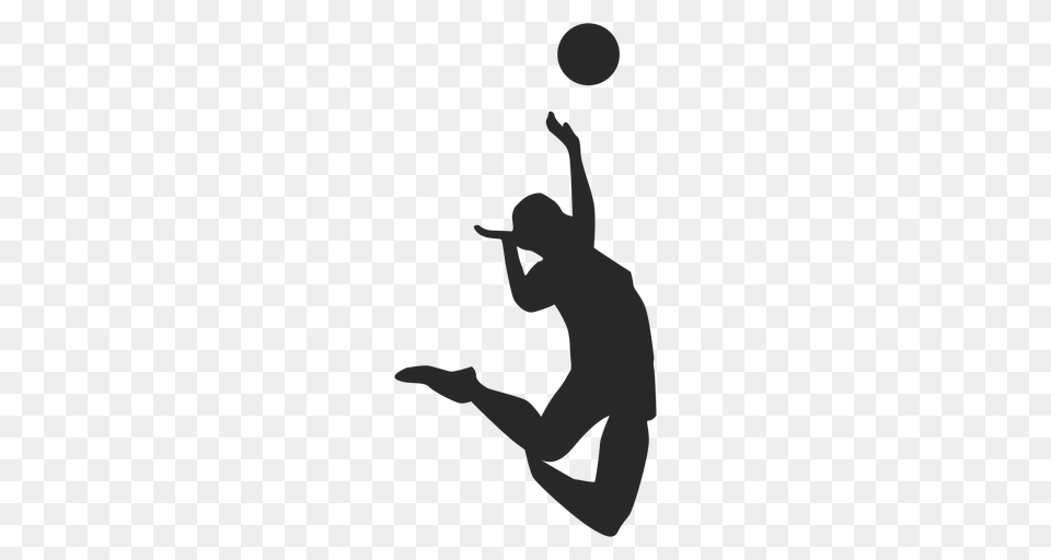 Jumping Spike Volleyball Silhouette, Baby, Person, Juggling Free Png Download