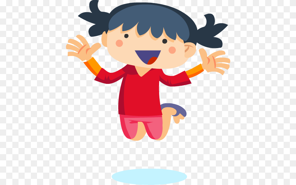 Jumping Up And Down Happy, Baby, Person, Cartoon Free Transparent Png