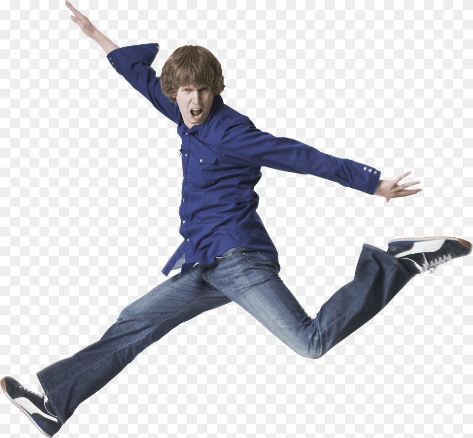 Jumping Young Man Transparent, Clothing, Dancing, Leisure Activities, Pants Free Png Download