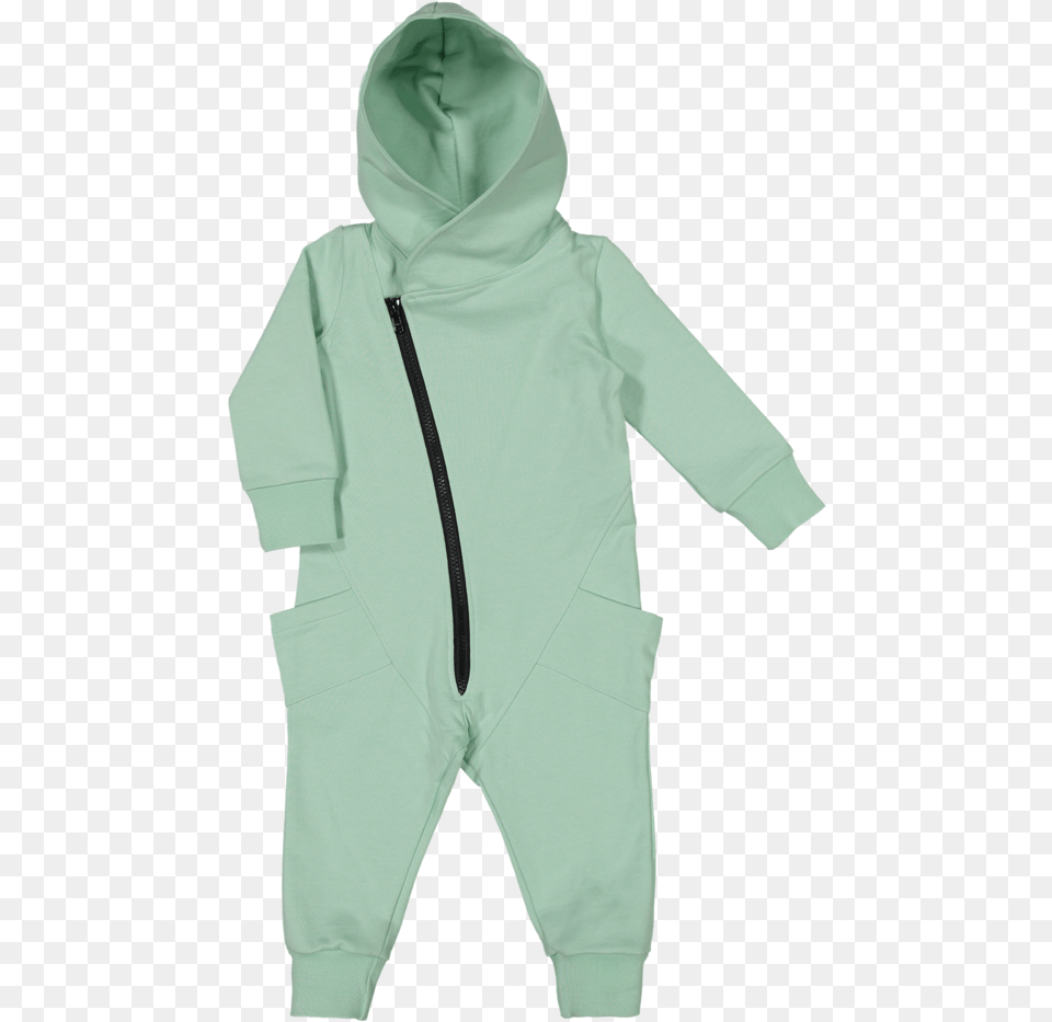 Jumpsuit Green Vineblack Hoodie, Clothing, Hood, Knitwear, Sweater Free Png Download