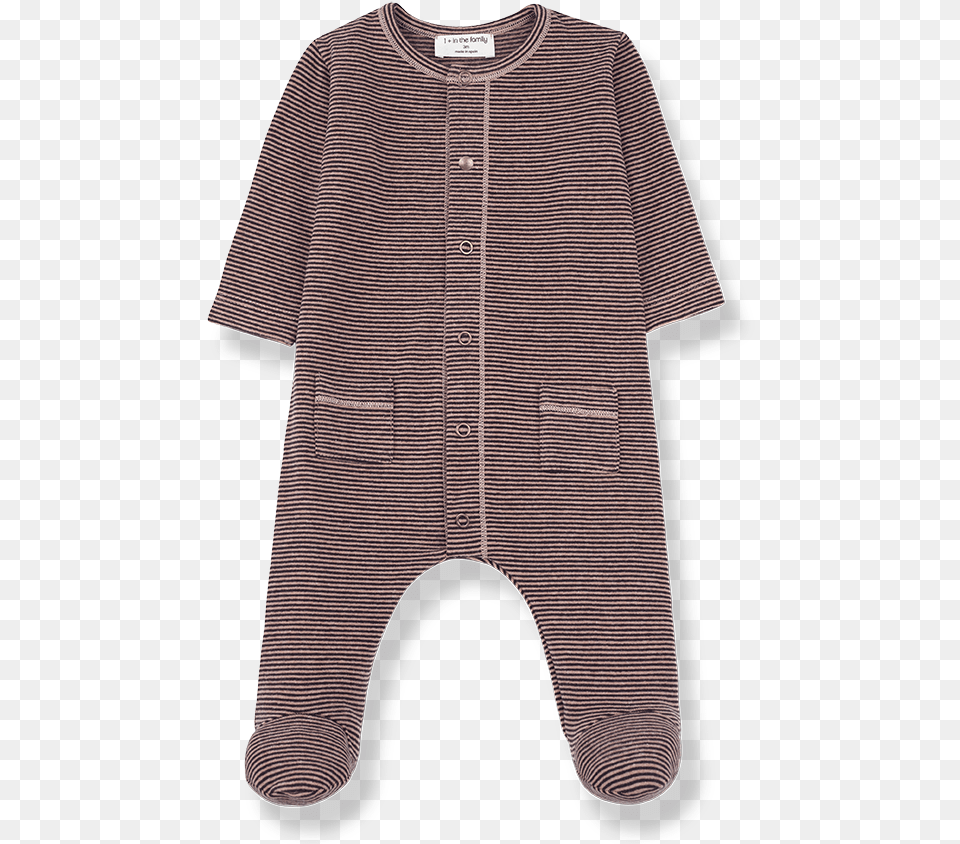 Jumpsuit Mons Thin Stripes Rose Amp Burgundy Cardigan, Clothing, Knitwear, Sweater, Coat Free Transparent Png