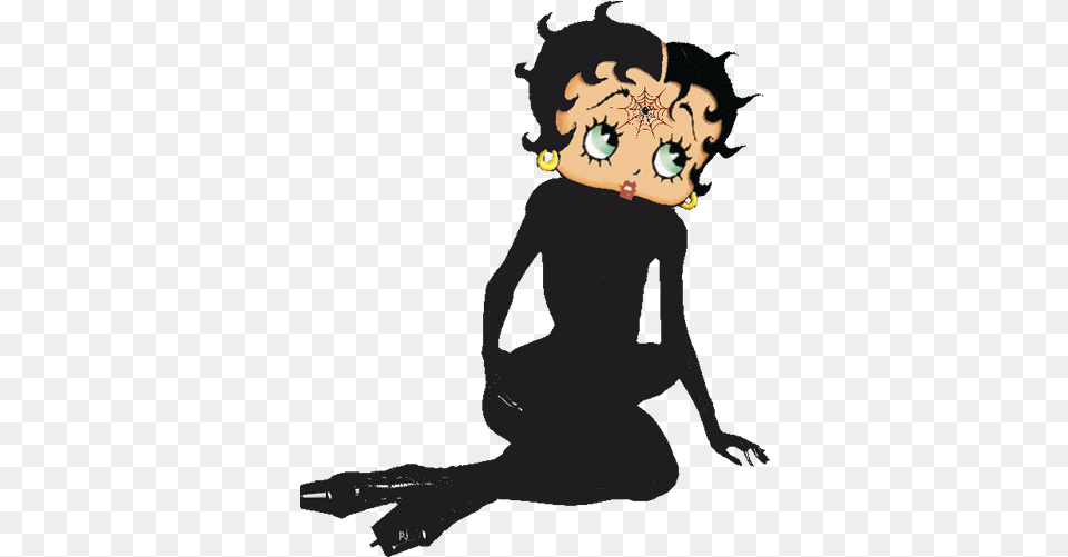 Jumpy Betty Boop Graphics Halloween Betty Boop Com Pistola, Baby, Person, Face, Head Free Png Download