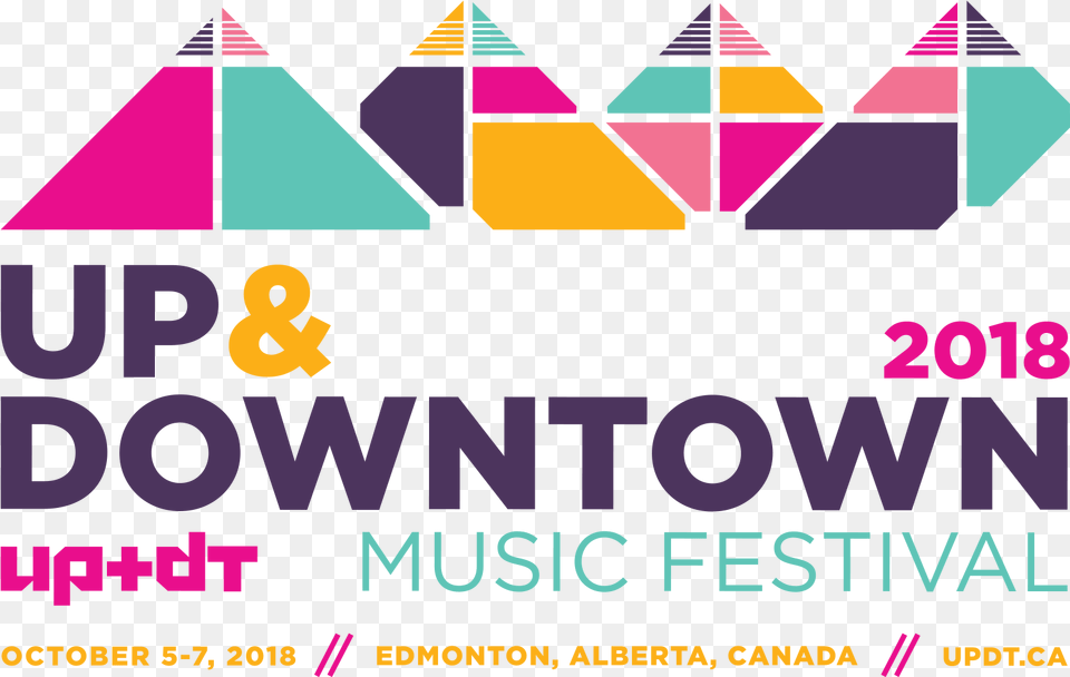 Jun 2018 Up And Downtown Music Festival Announces Edmonton, Advertisement, Poster, Triangle, Dynamite Free Transparent Png