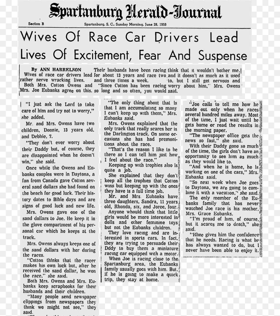 June 1959 Article, Page, Text, Newspaper Free Transparent Png