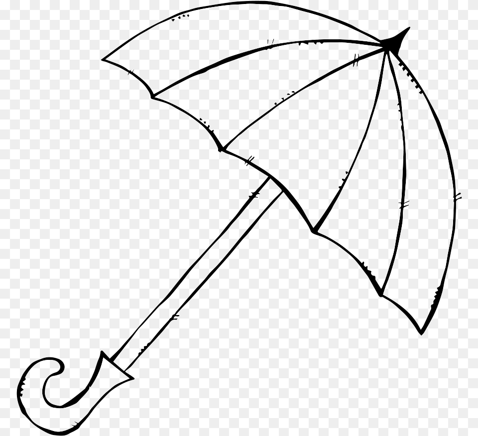 June 2018 Digital Downloads Umbrella Clipart Black And White, Canopy Free Transparent Png