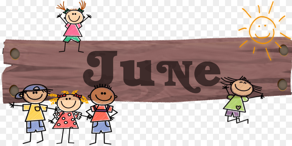 June Cartoon, Baby, Person, Book, Comics Free Png Download