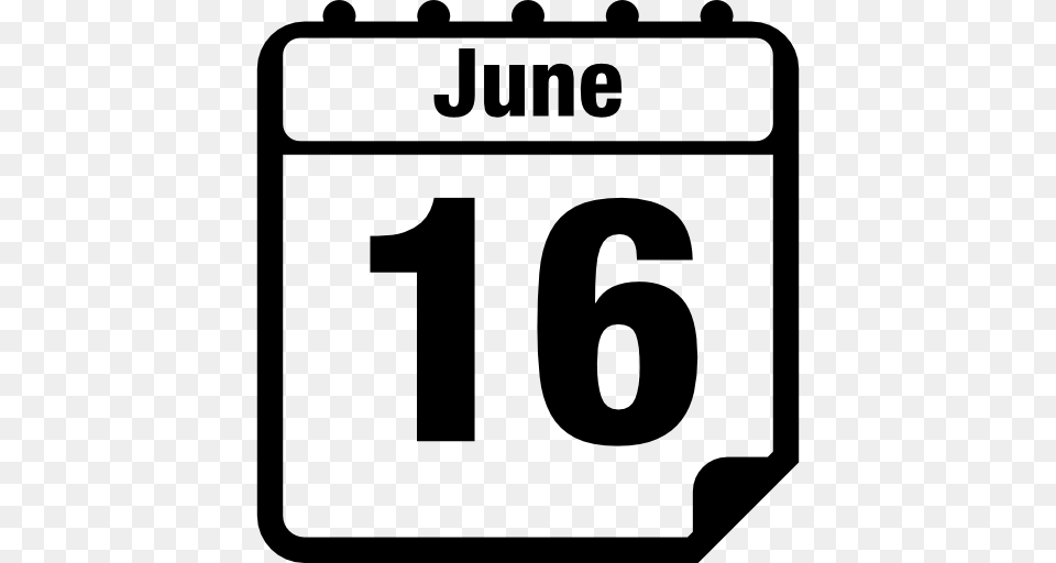June Daily Calendar, Text, Symbol, Number, Gas Pump Free Png
