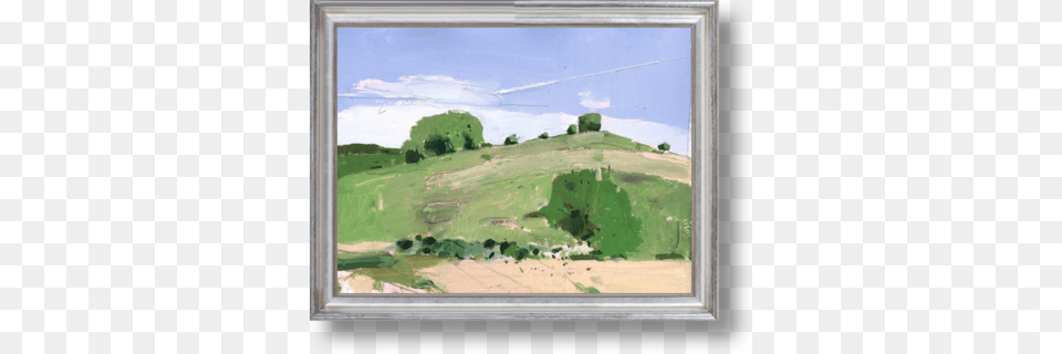June Freedom Original Landscape Painting On Paper Fox Hill 14x12 By Artfully Walls, Art, Nature, Field, Outdoors Free Png Download