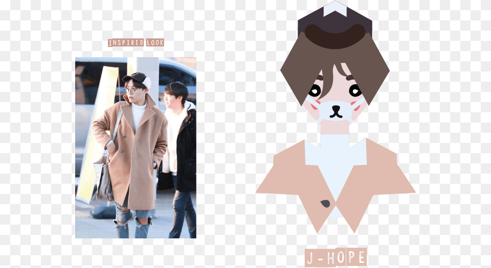 Jung Hoseok Airport Fashion, Clothing, Coat, Overcoat, Jacket Free Png