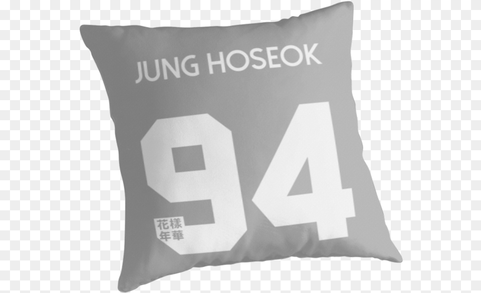 Jung Hoseok Real Name Bts Member Jersey Hyyh Cushion, Home Decor, Pillow Png