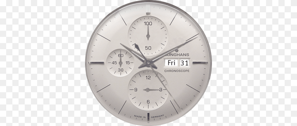 Junghans Chronoscope Wall Clock, Analog Clock Free Transparent Png