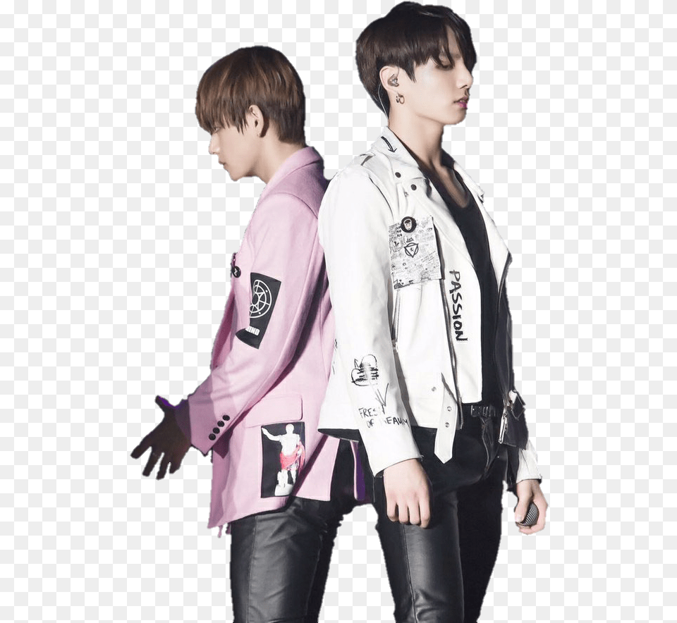 Jungkook And V 2016, Vest, Clothing, Coat, Sleeve Png