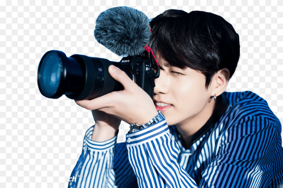 Jungkook Bts Kpop Camera Jkbts Jk, Person, Photographer, Photography, Electronics Png