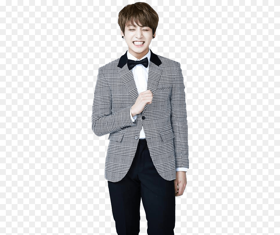 Jungkook Bts Transparent Background, Accessories, Tie, Blazer, Clothing Png